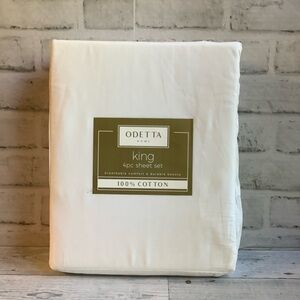 Odetta Home King Size Cotton Sheet Set